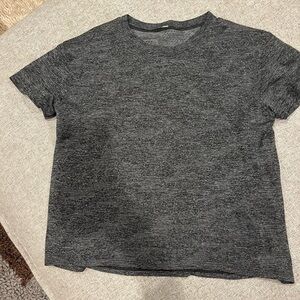 lululemon athletica Gray Short Sleeve Mesh Tee